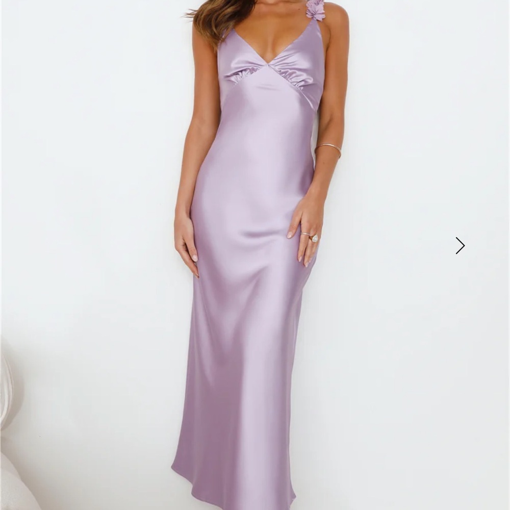 Hello Molly Purple Slip Maxi Dress Spaghetti Strap